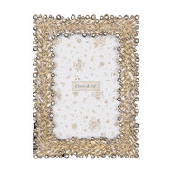 Clayre & Eef | Fotolijst Zilverkleurig Goudkleurig 13x2x18 cm / 10x15 cm | 2F1254