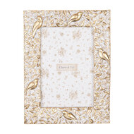 Clayre & Eef | Fotolijst Goudkleurig Wit 15x2x20 cm / 10x15 cm | 2F1255