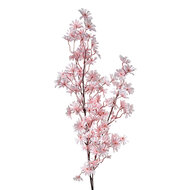 Clayre &amp; Eef | Decoratie tak met bloemen Roze Bruin 25x7x113 cm | 5PL0153