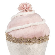 Clayre & Eef | Decoratie cupcake Roze Beige ø 11x16 cm | 65924