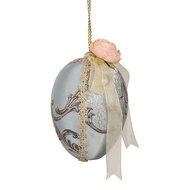 Clayre &amp; Eef | Decoratie Hanger Ei Blauw &oslash; 11x16 cm | 65939