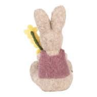 Clayre &amp; Eef | Decoratie Konijn Beige Geel 10x10x19 cm | 65957