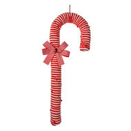 Clayre & Eef | Kerstdecoratie Hanger Zuurstok Rood Wit 17x5x56 cm | 66102L