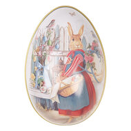Clayre &amp; Eef | Decoratie ei Wit Roze 8x13x8 cm | 6BL0143