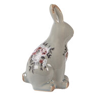 Clayre &amp; Eef | Decoratie Konijn Grijs Roze 13x10x21 cm | 6CE1968M