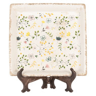 Clayre & Eef | Decoratie Bord 22x22x3 cm | 6CE2019