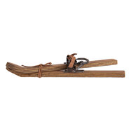 Clayre & Eef | Decoratie ski's (2) Bruin 11x4x28 cm | 6H2389