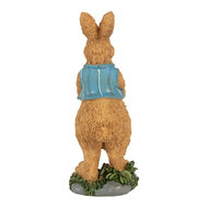 Clayre &amp; Eef | Decoratie Konijn Bruin Blauw 5x5x13 cm | 6PR5721