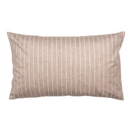 Clayre & Eef | Kussenhoes Bruin Wit 30x50 cm | BHS36-2