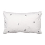 Clayre & Eef | Kussenhoes Wit Zwart 30x50 cm | PWS36-1