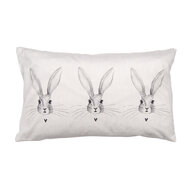 Clayre & Eef | Kussenhoes Beige Grijs 30x50 cm | RUB36
