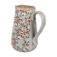 Clayre & Eef | Decoratieve Schenkkan Grijs Roze 21x15x23 cm | 6CE1965L