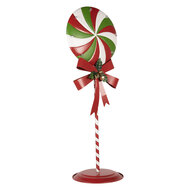 Clayre & Eef | Decoratie Lolly Rood met LED 36x29x100 cm / 3xAA | 6Y5635