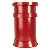 Clayre &amp; Eef | Brievenbus Rood Wit &oslash; 24x38 cm | 6Y5856