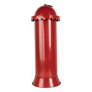 Clayre &amp; Eef | Brievenbus Rood Wit &oslash; 19x52 cm | 6Y5859