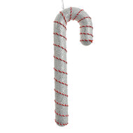 Clayre & Eef | Decoratie hanger Zuurstok Wit Rood 11x4x33 cm | 66185