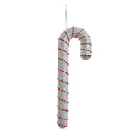 Clayre & Eef | Decoratie hanger Zuurstok Wit Rood 11x4x33 cm | 66185