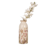 Clayre & Eef | Vaas Beige Roze ø 8x20 cm | 6CE2029