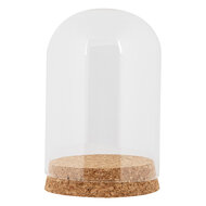 Clayre & Eef | Stolp Transparant ø 8x12 cm | 6GL5194