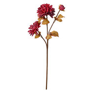 Clayre & Eef | Kunstbloem Rood Bruin 10x10x66 cm | 6PL0387R