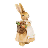 Clayre & Eef | Decoratie Konijn Bruin Beige 7x6x13 cm | 6PR5235