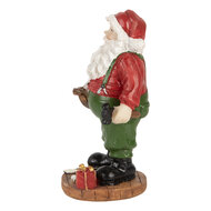 Clayre & Eef | Kerstdecoratie Kerstman Rood Groen 8x6x13 cm | 6PR5724