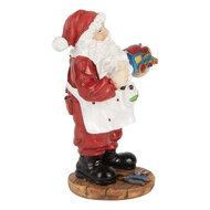 Clayre & Eef | Kerstdecoratie Kerstman Rood Wit 8x6x13 cm | 6PR5725