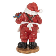 Clayre & Eef | Kerstdecoratie Kerstman Rood Wit 8x6x13 cm | 6PR5725