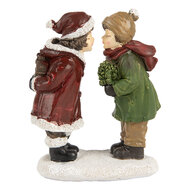 Clayre & Eef | Kerstdecoratie Kinderen Rood Groen 9x6x12 cm | 6PR5726