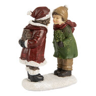 Clayre & Eef | Kerstdecoratie Kinderen Rood Groen 9x6x12 cm | 6PR5726