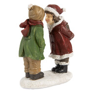 Clayre & Eef | Kerstdecoratie Kinderen Rood Groen 9x6x12 cm | 6PR5726