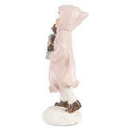 Clayre & Eef | Kerstdecoratie Kind Roze Wit 6x4x12 cm | 6PR5727