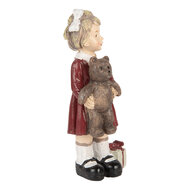 Clayre & Eef | Kerstdecoratie Kind Rood Bruin 6x4x13 cm | 6PR5728