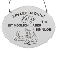 Clayre & Eef | Tekstbord Wit Zwart 18x1x15 cm | 6Y5685