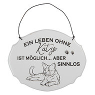 Clayre & Eef | Tekstbord Wit Zwart 18x1x15 cm | 6Y5685