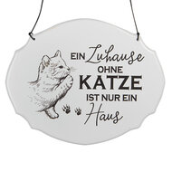 Clayre & Eef | Tekstbord Wit Zwart 18x1x15 cm | 6Y5688
