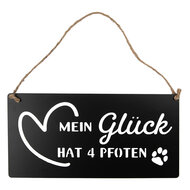 Clayre & Eef | Tekstbord Zwart 30x1x15 cm | 6Y5698