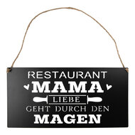 Clayre & Eef | Tekstbord Zwart 40x1x20 cm | 6Y5699