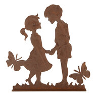 Clayre & Eef | Decoratie Kinderen Bruin 25x5x25 cm | 6Y5782