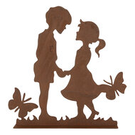 Clayre & Eef | Decoratie Kinderen Bruin 25x5x25 cm | 6Y5782