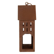 Clayre & Eef | Decoratie Huis Bruin 13x11x30 cm | 6Y5792