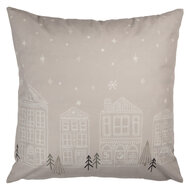 Clayre & Eef | Kussenhoes Beige Wit 45x45 cm | KT021.408