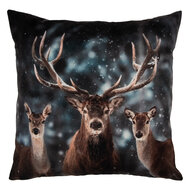 Clayre & Eef | Kussenhoes Grijs Bruin 45x45 cm | KT021.411
