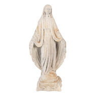 Clayre & Eef | Kerstdecoratie Beeld Maria Beige Bruin 17x12x41 cm | 6MG0113