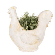 Clayre & Eef | Bloempot Binnen Beige Bruin 36x18x35 cm | 6MG0115