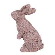 Clayre & Eef | Decoratie Konijn Roze 19x11x26 cm | 6PR5149