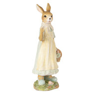 Clayre & Eef | Decoratie Beeld Konijn Beige Geel 15x12x32 cm | 6PR5449
