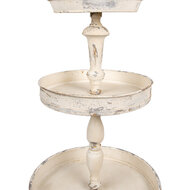 Clayre & Eef | Etagère Beige ø 42x75 cm | 6Y5718