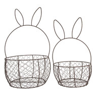 Clayre & Eef | Manden Bruin (set van 2) ø 33x55 / ø 27x45 cm | 6Y5794