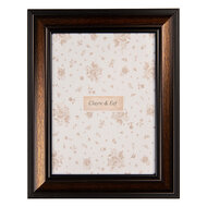 Clayre & Eef | Fotolijst Bruin Zwart 20x2x25 cm / 15x20 cm | 2F1230L